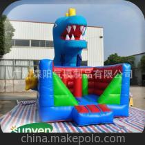 【節日大促銷 充氣蹦蹦床 充氣藍色蹦蹦床 充氣藍色恐龍蹦蹦床】價格,廠家,圖片,充氣玩具,廣州森陽氣模制品-